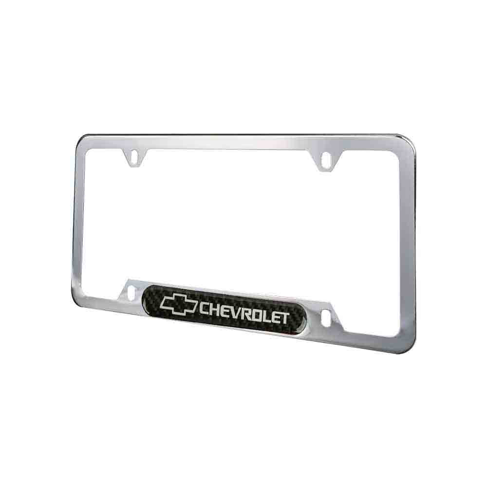 Brand New Universal 2PCS Chevrolet Chrome Metal License Plate Frame