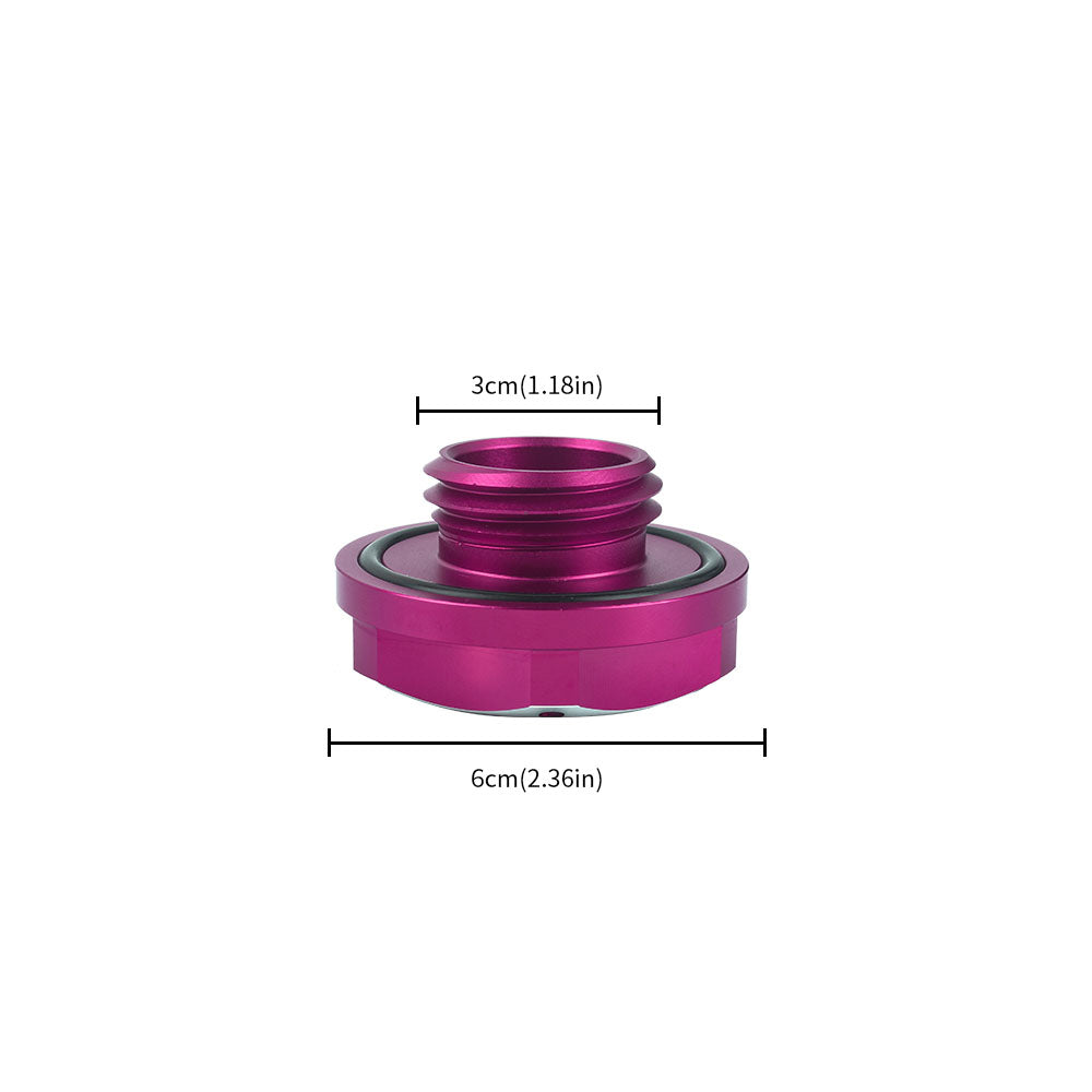 Brand New Jdm Purple Engine Oil Cap With Real Carbon Fiber Mugen Sticker Emblem For Honda / Acura