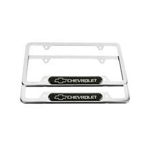 Load image into Gallery viewer, Brand New Universal 2PCS Chevrolet Chrome Metal License Plate Frame