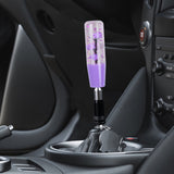 Brand New Glitter Purple Rose Flower Stick Shift Knob Automatic Gear Shifter