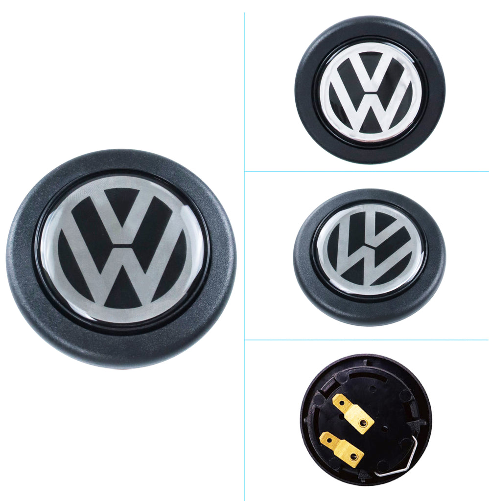 Brand New Universal Volkswagen Car Horn Button Black Steering Wheel Center Cap