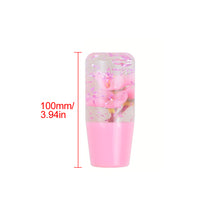 Load image into Gallery viewer, Brand New Universal 100mm Sakura Pink Glitter Rose Flowers Manual Car Gear Stick Shift Knob M8 M10 M12