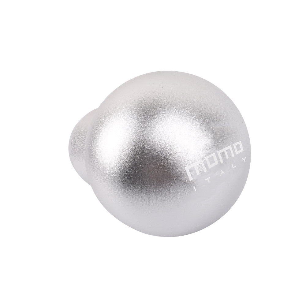 BRAND NEW UNIVERSAL MOMO Racing Universal Silver Aluminum Round Shift Knob Lever Knob M8 M10 M12