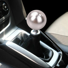 Load image into Gallery viewer, BRAND NEW UNIVERSAL JDM SMUG FACE Aluminum Silver Round Ball Manual Gear Stick Shift Knob M8 M10 M12