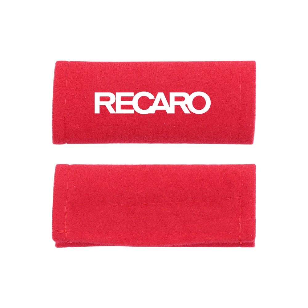 BRAND NEW UNIVERSAL JDM Recaro Red Suede Roof Safety Handle Ceiling Handrail Cover Pull Handle Racing