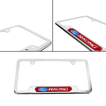 Load image into Gallery viewer, Brand New Universal 1PCS Ford Racing Chrome Metal License Plate Frame