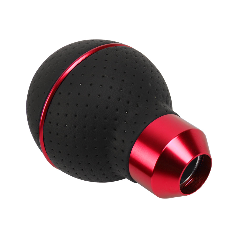 Brand New Universal Leather 5 Speed Red & Black Ball Manual Car Gear Shift Knob MT Manual Shifter M8 M10 M12