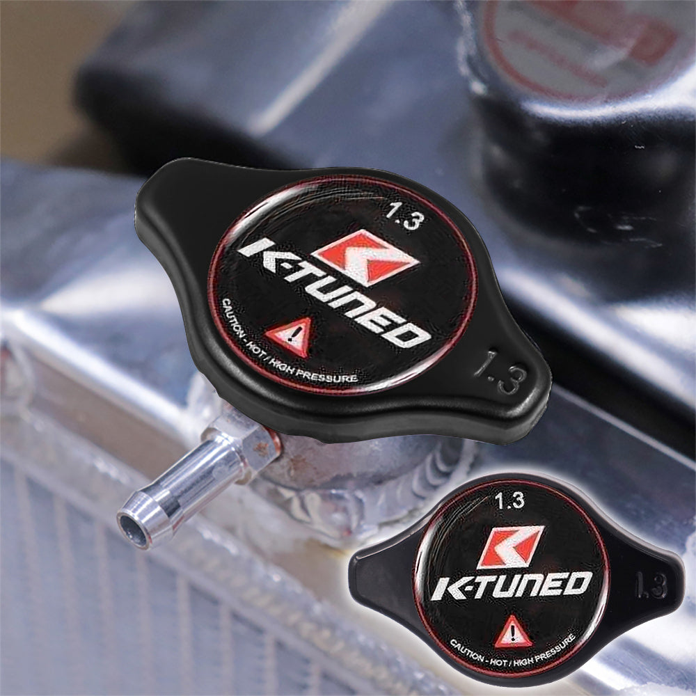 Brand New JDM 1.3bar 9mm K-TUNED Black Racing Cap High Pressure Radiator Cap For Universal