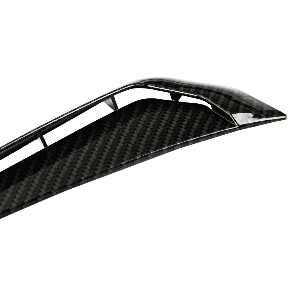 Brand New Universal Carbon Fiber Look Style ABS Side Fender Vent Air Wing Cover Trim For 2016-2023 Honda Civic