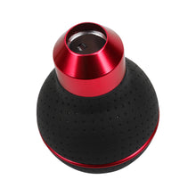 Load image into Gallery viewer, Brand New Universal Leather 5 Speed Red &amp; Black Ball Manual Car Gear Shift Knob MT Manual Shifter M8 M10 M12