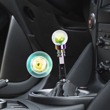 Load image into Gallery viewer, Brand New Universal Acrylic Clear Crystal Yellow Rose Flower Ball Automatic Car Gear Shift Knob Shifter