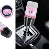 Brand New 1PCS Universal 10CM JDM Clear Kirby Manual Car Black Base Racing Stick Shift Knob M8 M10 M12