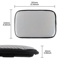 Load image into Gallery viewer, BRAND NEW UNIVERSAL CARBON FIBER SILVER Car Center Console Armrest Cushion Mat Pad Cover