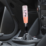 Brand New Glitter Pink Rose Flower Stick Shift Knob Automatic Gear Shifter