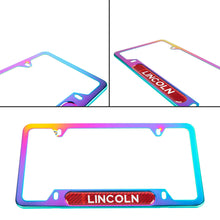 Load image into Gallery viewer, Brand New Universal 1PCS Lincoln Neo Chrome Metal License Plate Frame