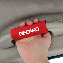 Load image into Gallery viewer, BRAND NEW UNIVERSAL JDM Recaro Red Suede Roof Safety Handle Ceiling Handrail Cover Pull Handle Racing