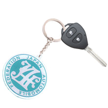 Load image into Gallery viewer, BRAND NEW TEAL JAF JAPAN AUTOMOBILE FEDERATION KEYCHAIN JDM Racing Car Styling Keychain Drift Key Phone Holder