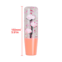 Load image into Gallery viewer, Brand New Universal 150mm Sakura Pink Glitter Rose Flowers Manual Car Gear Stick Shift Knob M8 M10 M12