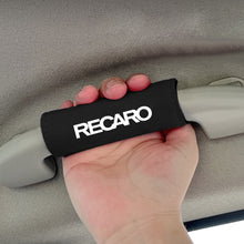 Load image into Gallery viewer, BRAND NEW UNIVERSAL JDM Recaro Black Suede Roof Safety Handle Ceiling Handrail Cover Pull Handle Racing