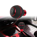 Brand New Universal Leather 5 Speed Red & Black Ball Manual Car Gear Shift Knob MT Manual Shifter M8 M10 M12