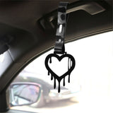 Brand New Drip Heart Black JDM TSURIKAWA Ring Subway Train Bus Handle Black Strap Charm Drift