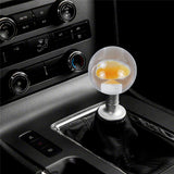 Brand New Universal Round Ball Heart Yellow Crystal Clear Manual Gear Shift Knob Shifter M8 M10 M12