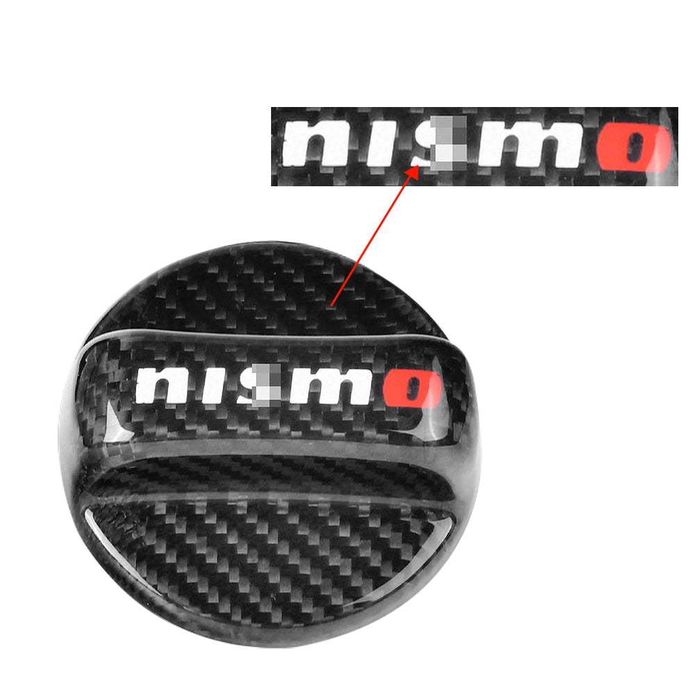 BRAND NEW UNIVERSAL NISMO Real Carbon Fiber Gas Fuel Cap Cover For Nissan