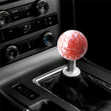 Brand New Universal Mix Pearl White/Red Round Ball Shift Knob Car Gear MT Manual Shifter M8 M10 M12