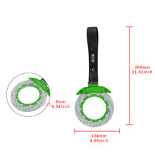 Load image into Gallery viewer, Brand New Brake Rotors Green TSURIKAWA Ring Subway Train Bus Handle Carbon Fiber Strap Charm Drift