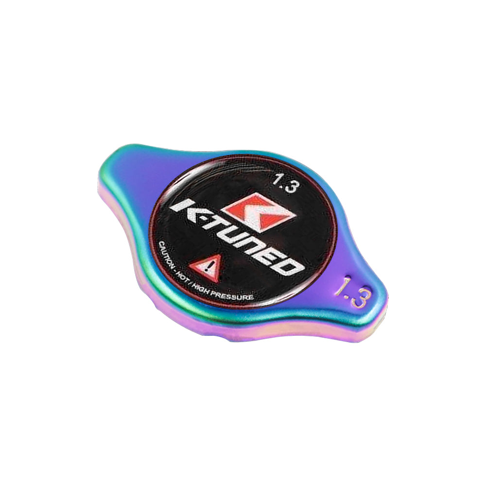 Brand New JDM 1.3bar 9mm K-TUNED Neo Chrome Racing Cap High Pressure Radiator Cap For Universal