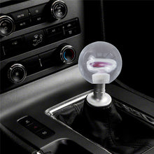 Load image into Gallery viewer, Brand New Universal Round Ball Heart Purple Crystal Clear Manual Gear Shift Knob Shifter M8 M10 M12