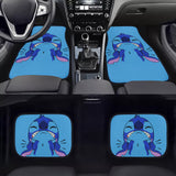 Brand New 4PCS UNIVERSAL Disney Stitch Fabric Car Floor Mats Interior Carpets