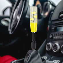 Load image into Gallery viewer, Brand New JDM Glitter Yellow Rose Flowers Manuel Gear Stick Shift Knob M8 M10 M12 &amp; Black Shifter Extender Extension