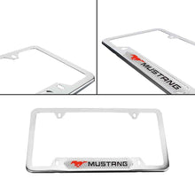 Load image into Gallery viewer, Brand New Universal 1PCS Ford Mustang Chrome Metal License Plate Frame