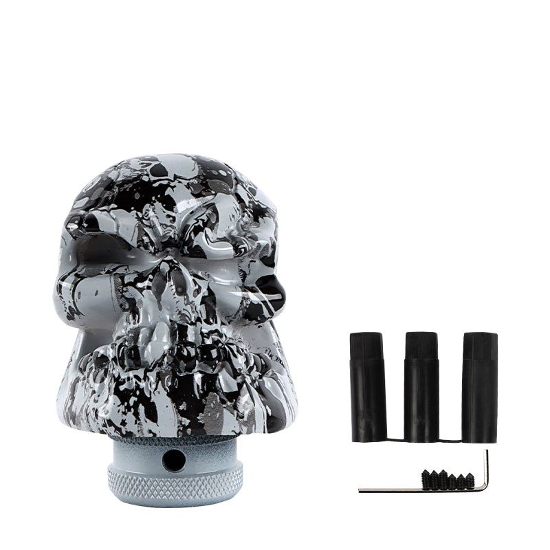 Brand New Universal V1 Skull Head Style Design Car Manual Stick Shifter Gear Shift Knob M8 M10 M12