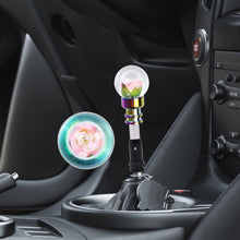 Load image into Gallery viewer, Brand New Universal Acrylic Clear Crystal Yellow / Pink Rose Flower Ball Automatic Car Gear Shift Knob Shifter