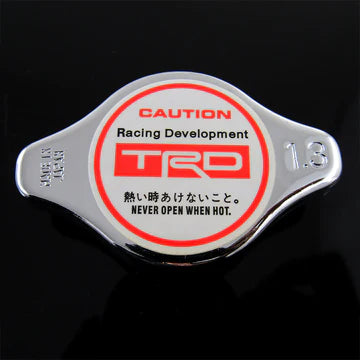 Brand New JDM 1.3bar 9mm TRD Chrome Racing Cap High Pressure Radiator Cap For Toyota