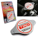 Brand New JDM 1.3bar 9mm TRD Chrome Racing Cap High Pressure Radiator Cap For Toyota