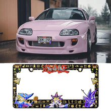 Load image into Gallery viewer, Brand New Universal 1PCS Anime Yu-Gi-Oh ABS Plastic Black License Plate Frame