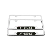 Load image into Gallery viewer, Brand New Universal 2PCS Ford F-150 Chrome Metal License Plate Frame