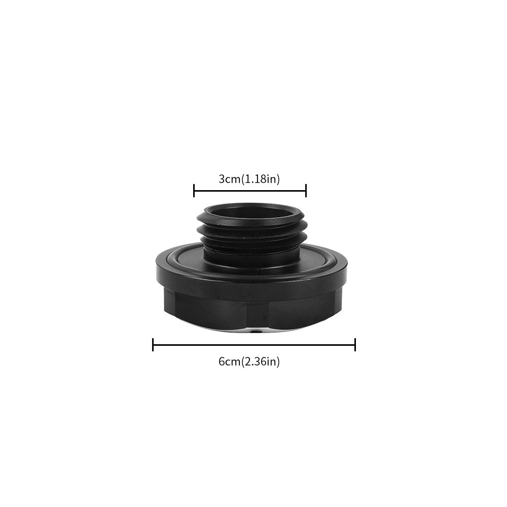 Brand New Jdm Black Engine Oil Cap With Real Carbon Fiber Mugen Sticker Emblem For Honda / Acura