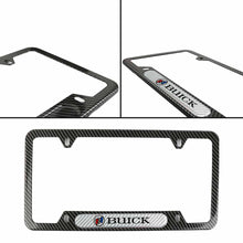 Load image into Gallery viewer, Brand New Universal 1PCS Buick Carbon Fiber Look Metal License Plate Frame