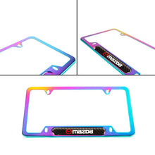 Load image into Gallery viewer, Brand New Universal 1PCS MAZDA Neo Chrome Metal License Plate Frame