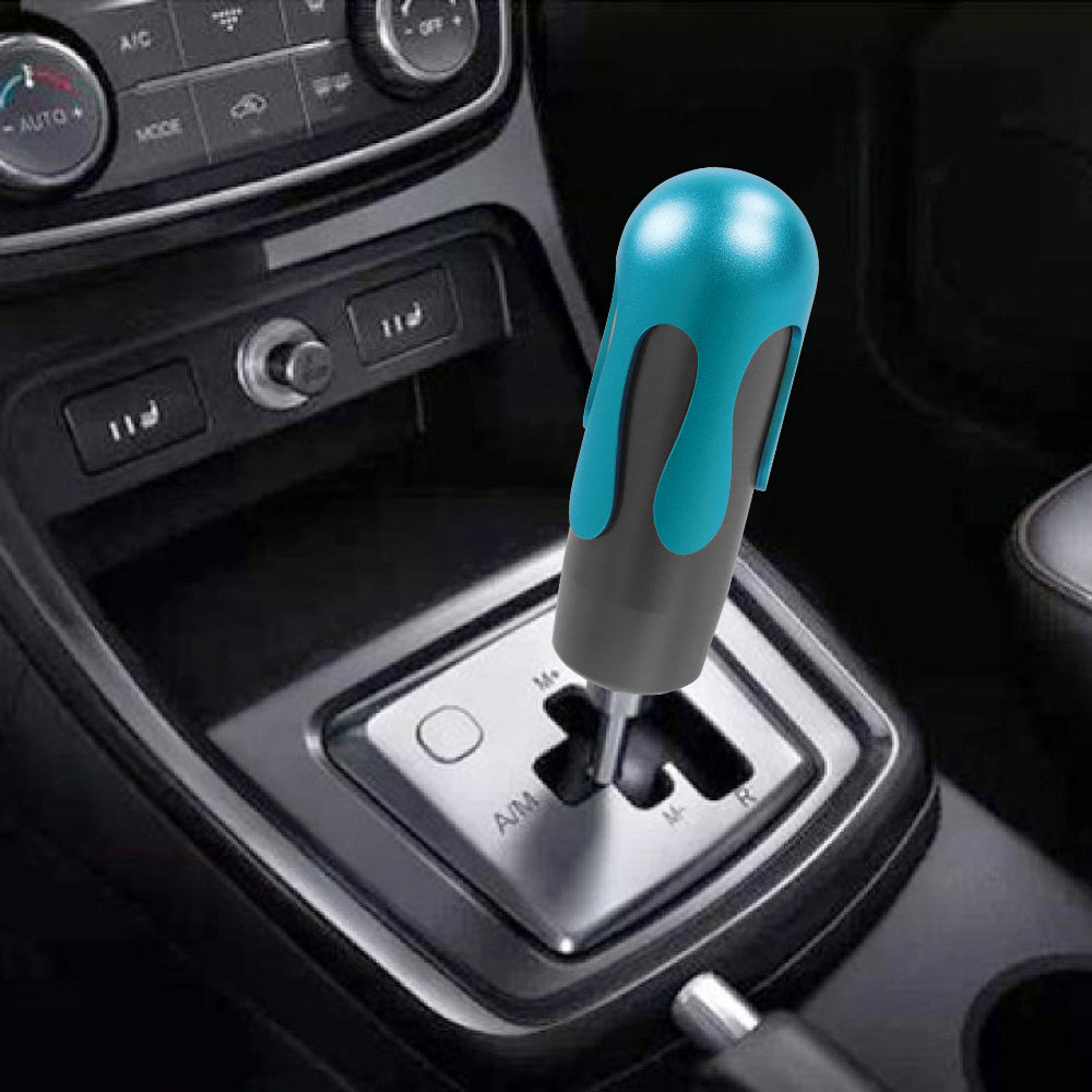 Brand New Universal Ice Cream Aluminum Black Blue Manual Car Gear Shift Knob Stick Shifter M8 M10 M12