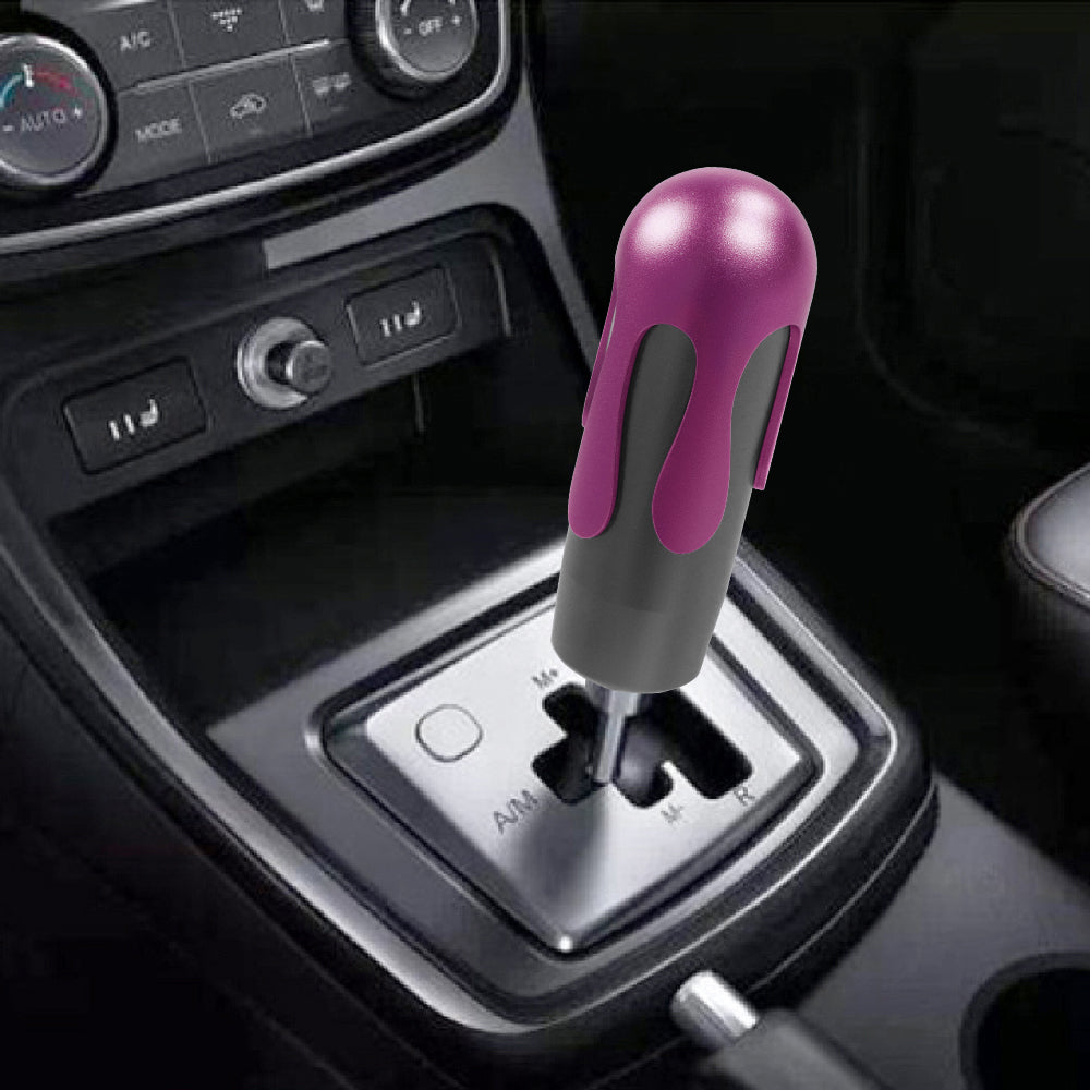 Brand New Universal Ice Cream Aluminum Black Hot Pink Manual Car Gear Shift Knob Stick Shifter M8 M10 M12