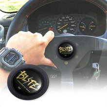 Load image into Gallery viewer, Brand New Universal Blitz Car Horn Button Black Steering Wheel Center Cap