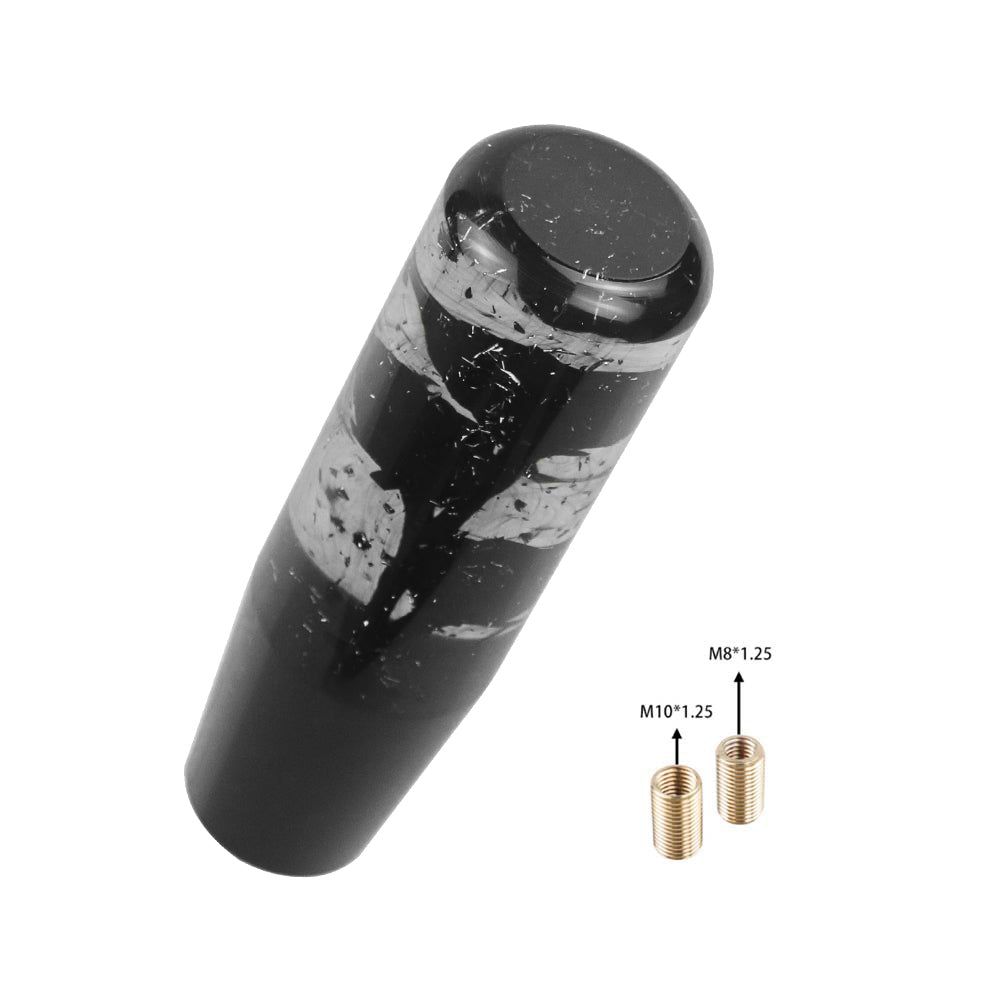 Brand New Universal 150mm Sakura Black Glitter Rose Flowers Manual Car Gear Stick Shift Knob M8 M10 M12