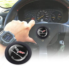 Load image into Gallery viewer, Brand New Universal Corvette Car Horn Button Black Steering Wheel Center Cap