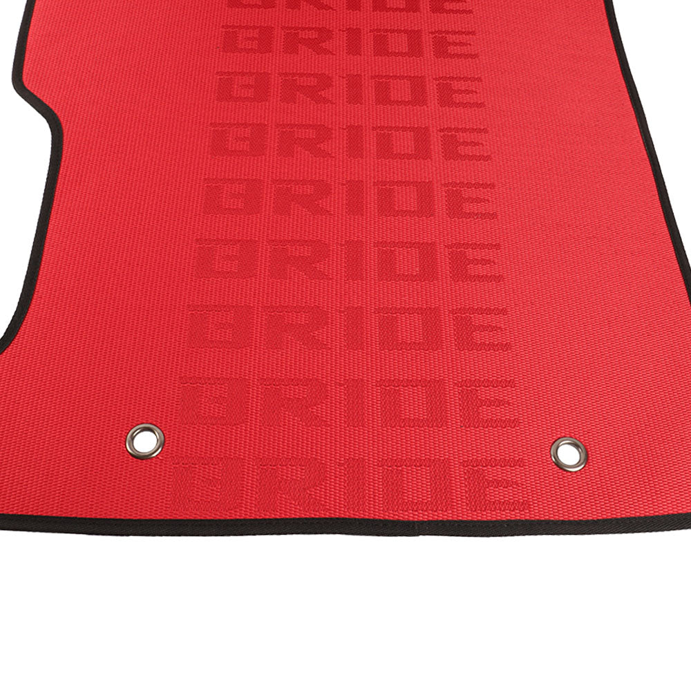 BRAND NEW 2006-2011 Honda Civic Bride Fabric Red Custom Fit Floor Mats Interior Carpets LHD