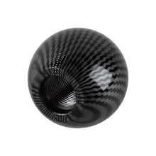 Load image into Gallery viewer, BRAND NEW UNIVERSAL MOMO JDM Aluminum Carbon Fiber Style Round Ball Manual Gear Stick Shift Knob Universal M8 M10 M12